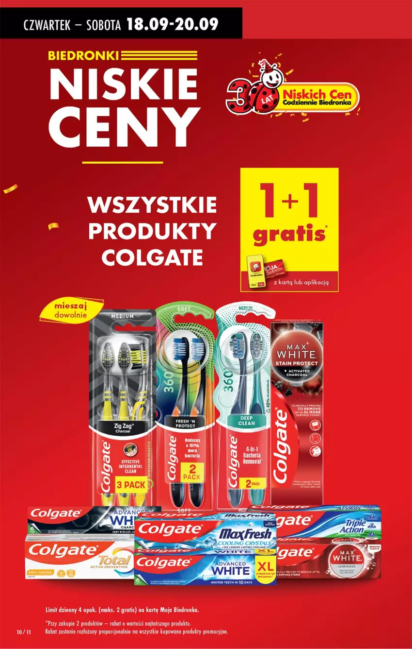 Gazetka promocyjna Biedronka - Od Czwartku - ważna 18.09 do 24.09.2025 - strona 10 - produkty: Colgate, Gra, LG, Por