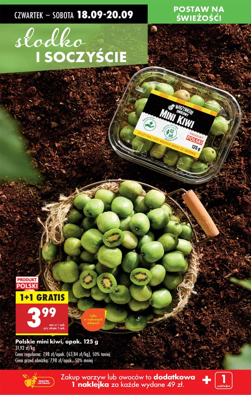 Gazetka promocyjna Biedronka - Od Czwartku - ważna 18.09 do 24.09.2025 - strona 20 - produkty: Kiwi