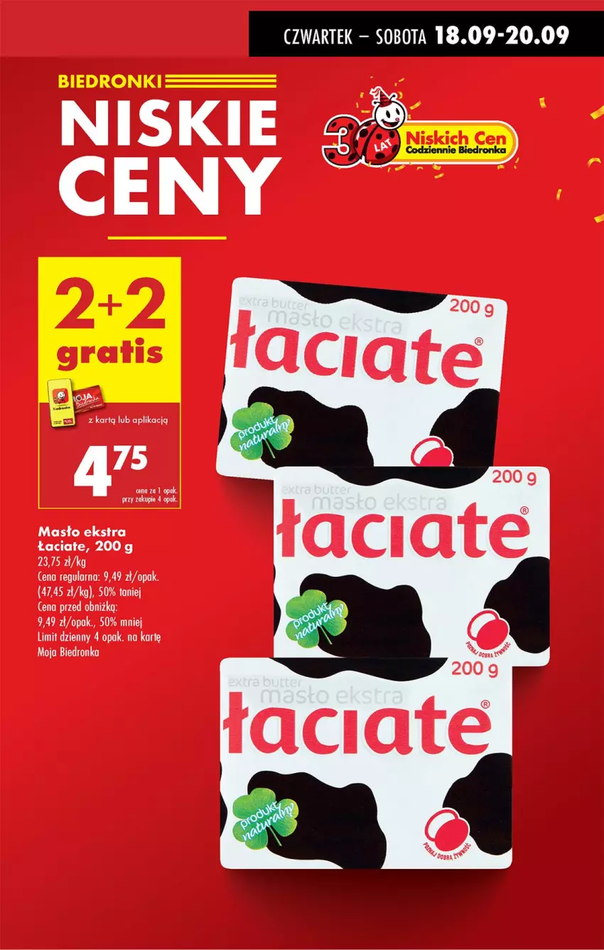 Gazetka promocyjna Biedronka - Od Czwartku - ważna 18.09 do 24.09.2025 - strona 3 - produkty: Masło