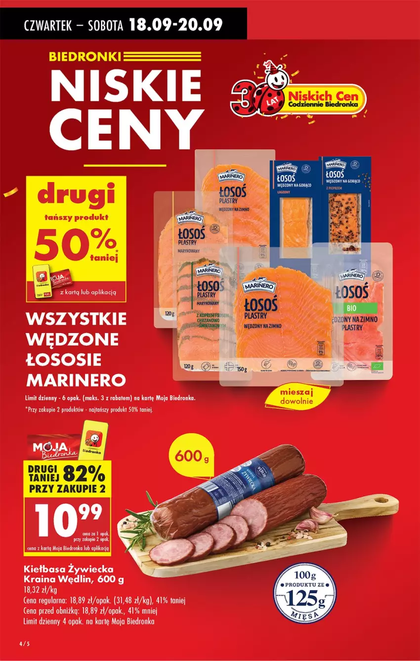 Gazetka promocyjna Biedronka - Od Czwartku - ważna 18.09 do 24.09.2025 - strona 4 - produkty: Kiełbasa, Sos