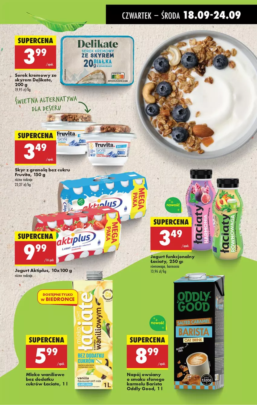 Gazetka promocyjna Biedronka - Od Czwartku - ważna 18.09 do 24.09.2025 - strona 41 - produkty: Aktiplus, Gra, Jogurt, Mleko, Napój, Ser, Serek, Waga
