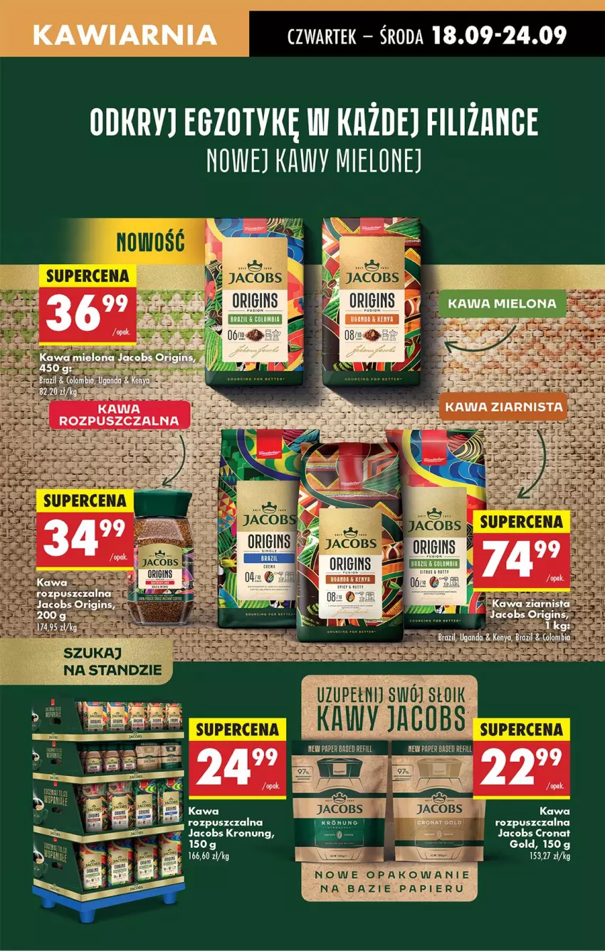 Gazetka promocyjna Biedronka - Od Czwartku - ważna 18.09 do 24.09.2025 - strona 47 - produkty: Gin, Jacobs, Kawa, Kawa rozpuszczalna, Laur, Papier