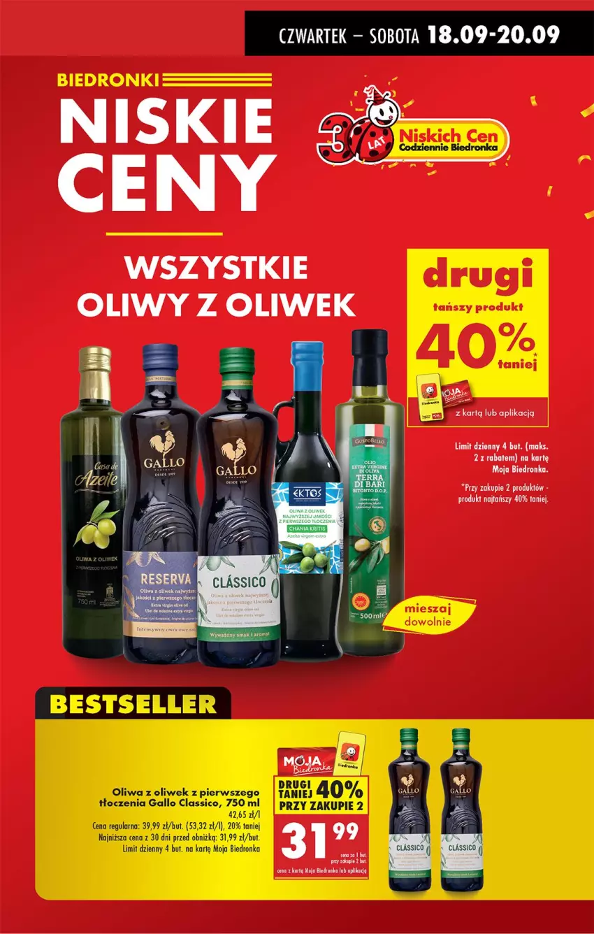 Gazetka promocyjna Biedronka - Od Czwartku - ważna 18.09 do 24.09.2025 - strona 5 - produkty: Oliwa, Oliwa z oliwek