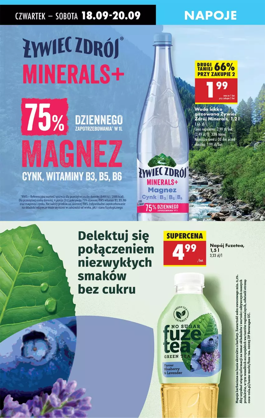 Gazetka promocyjna Biedronka - Od Czwartku - ważna 18.09 do 24.09.2025 - strona 55 - produkty: Coca-Cola, Cynk, Fa, Magnez, Napój, Napoje, Pokrywa, Por, Sok