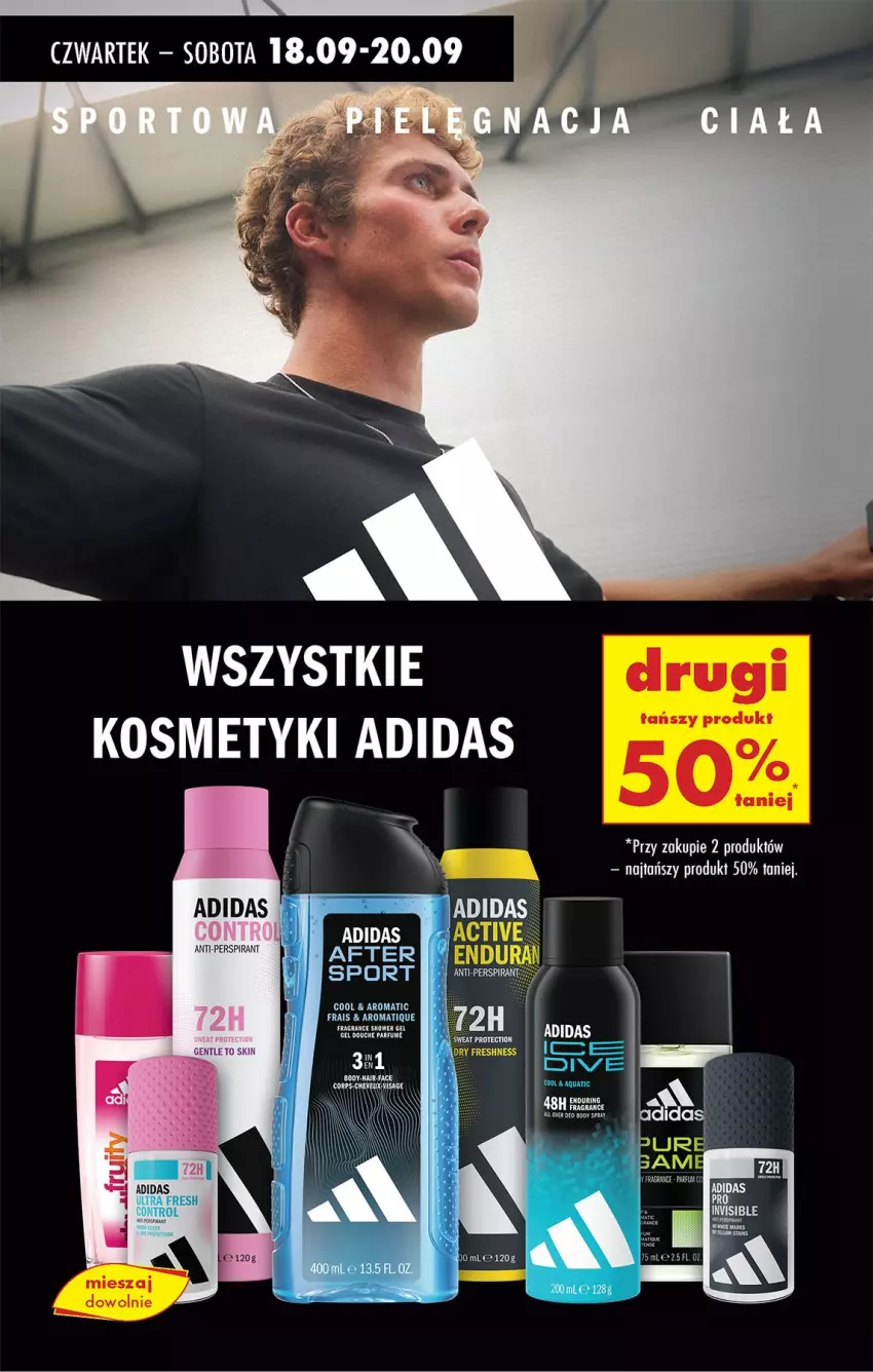 Gazetka promocyjna Biedronka - Od Czwartku - ważna 18.09 do 24.09.2025 - strona 64 - produkty: Adidas, Body, Fa, Gra, Por, Sport
