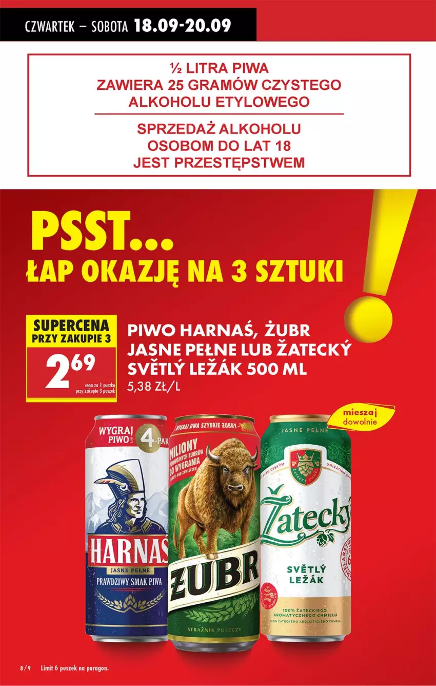 Gazetka promocyjna Biedronka - Od Czwartku - ważna 18.09 do 24.09.2025 - strona 8 - produkty: Fa, Piwa