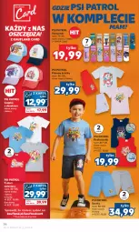 Gazetka promocyjna Kaufland - Gazetka tygodnia - Gazetka - ważna od 14.06 do 14.06.2023 - strona 56 - produkty: Szorty, Karp, Kosz, Czapka, T-shirt, Skarpetki, Dzieci, Psi Patrol, Piżama