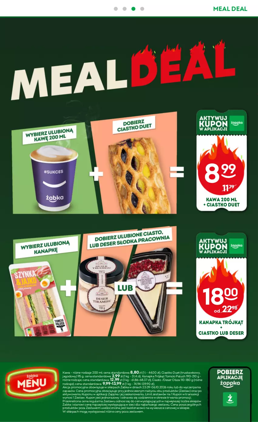 Gazetka promocyjna Żabka - gazetka-promocyjna-39-40-2026 - ważna 23.09 do 06.10.2026 - strona 58 - produkty: Deser, Kawa, Ser, Tran