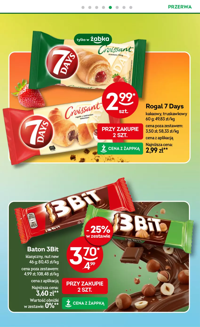 Gazetka promocyjna Żabka - gazetka-promocyjna-39-40-2026 - ważna 23.09 do 06.10.2026 - strona 68 - produkty: 7 Days, Baton, Kakao, Rogal