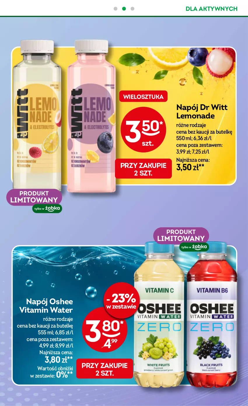 Gazetka promocyjna Żabka - gazetka-promocyjna-39-40-2026 - ważna 23.09 do 06.10.2026 - strona 73 - produkty: Napój, Oshee