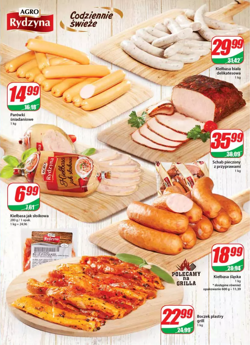 Gazetka promocyjna Dino - Gazetka - ważna 11.05 do 17.05.2022 - strona 11 - produkty: Boczek, Grill, Kiełbasa, Kiełbasa biała, Kiełbasa śląska, Piec, Schab pieczony