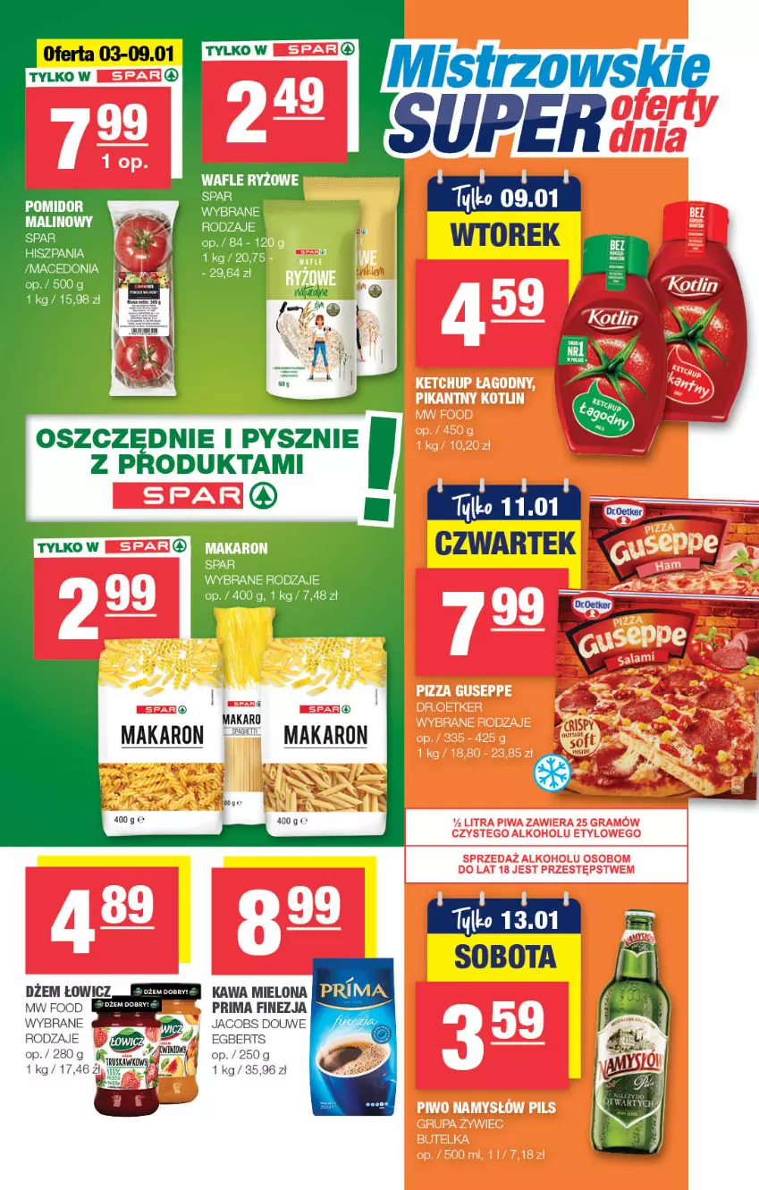 Gazetka promocyjna Spar - Spar-Mini - ważna 01.01 do 11.01.2024 - strona 3 - produkty: Dżem, Jacobs, Kawa, Kawa mielona, Prima