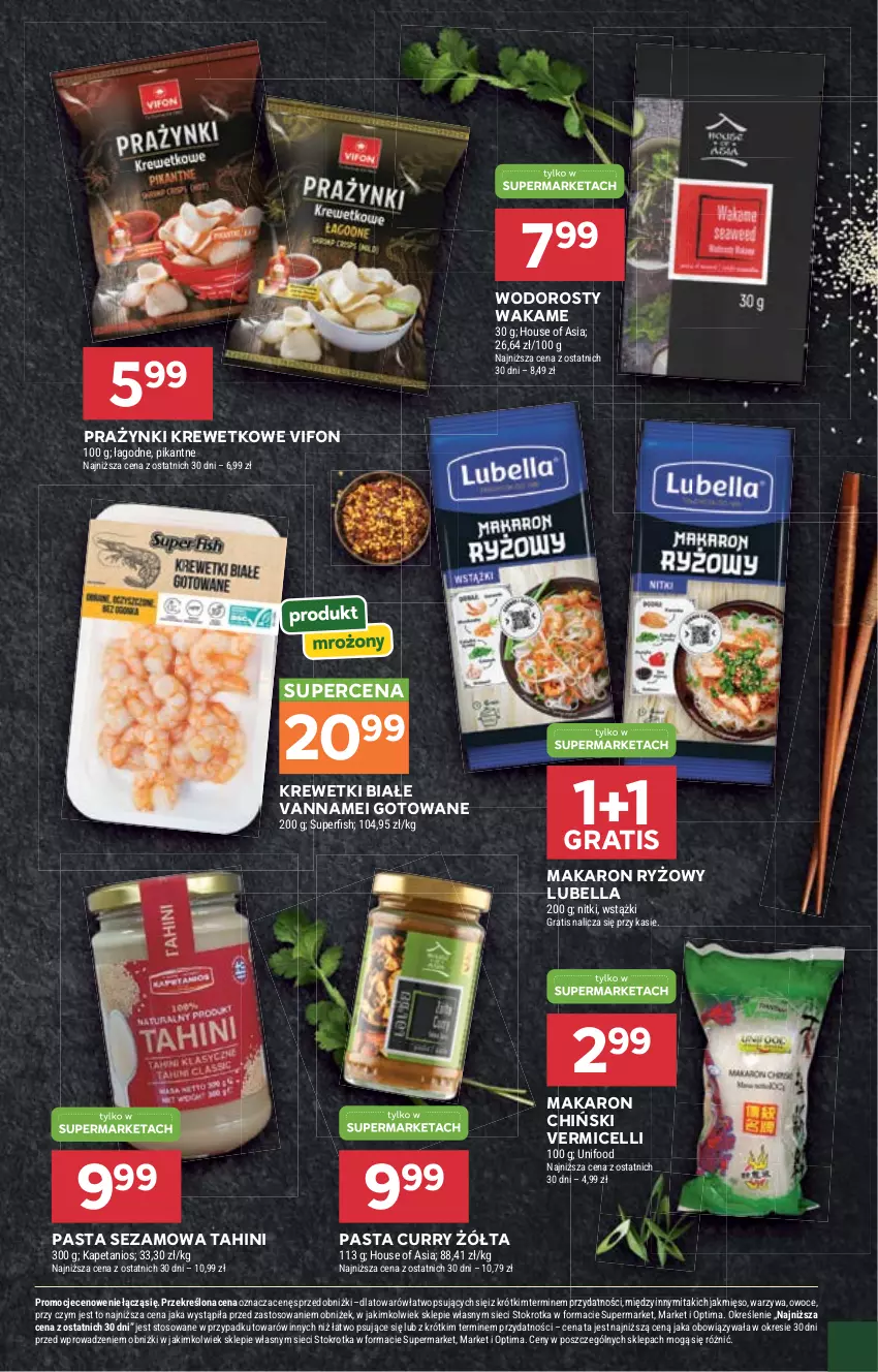 Gazetka promocyjna Stokrotka - Azja od Kuchni - ważna 03.09 do 13.09.2026 - strona 12 - produkty: Bell, Bella, Gra, House of Asia, Krewetki, Lubella, Makaron, Makaron chiński, Makaron ryżowy, Mięso, Optima, Owoce, Ryż, Sezam, Warzywa