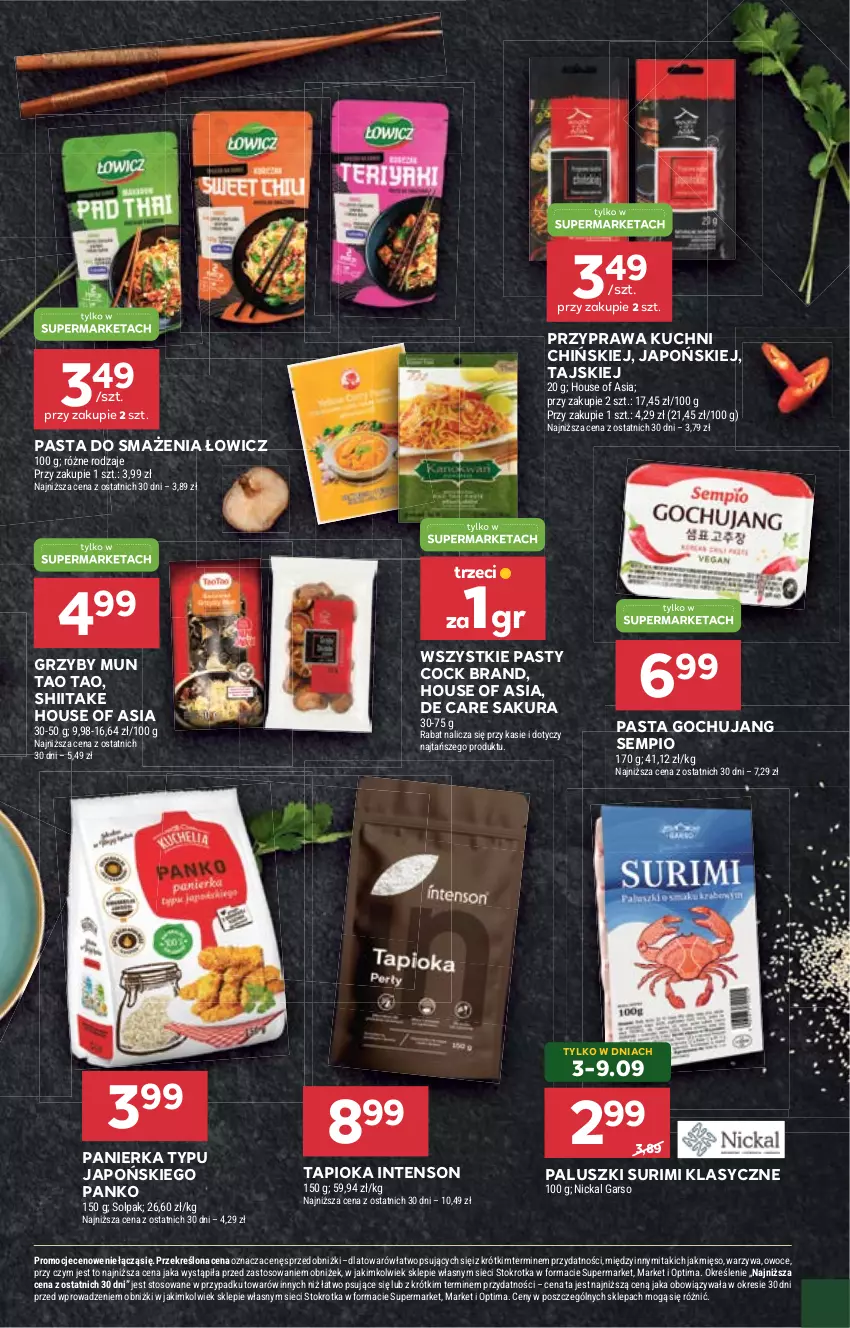 Gazetka promocyjna Stokrotka - Azja od Kuchni - ważna 03.09 do 13.09.2026 - strona 6 - produkty: Grzyby, Grzyby mun, House of Asia, Mięso, Optima, Owoce, Surimi, Warzywa