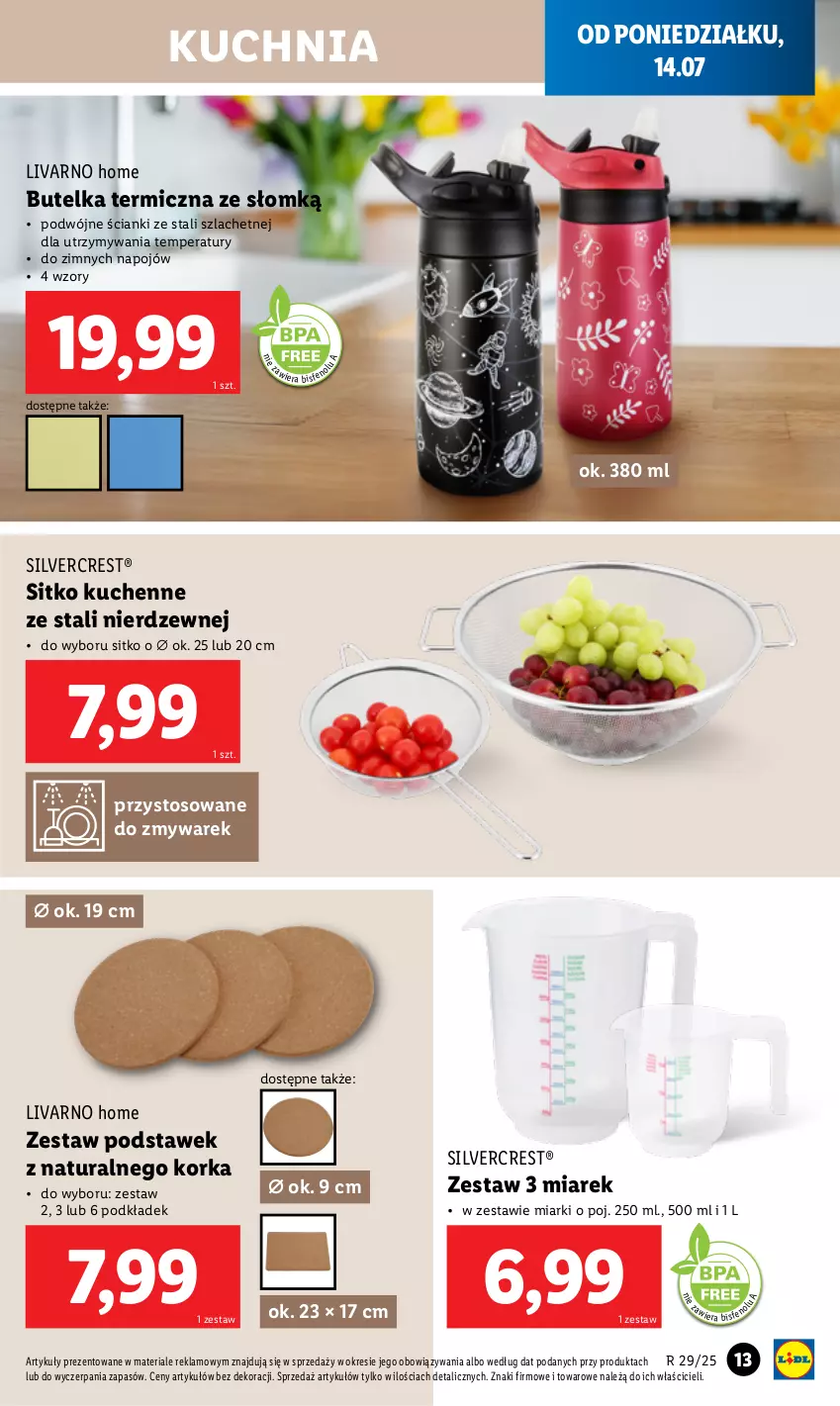 Gazetka promocyjna Lidl - GAZETKA - ważna 14.07 do 19.07.2025 - strona 15 - produkty: Ivar, Kuchnia, Orka, Podkład, Silvercrest, Sitko