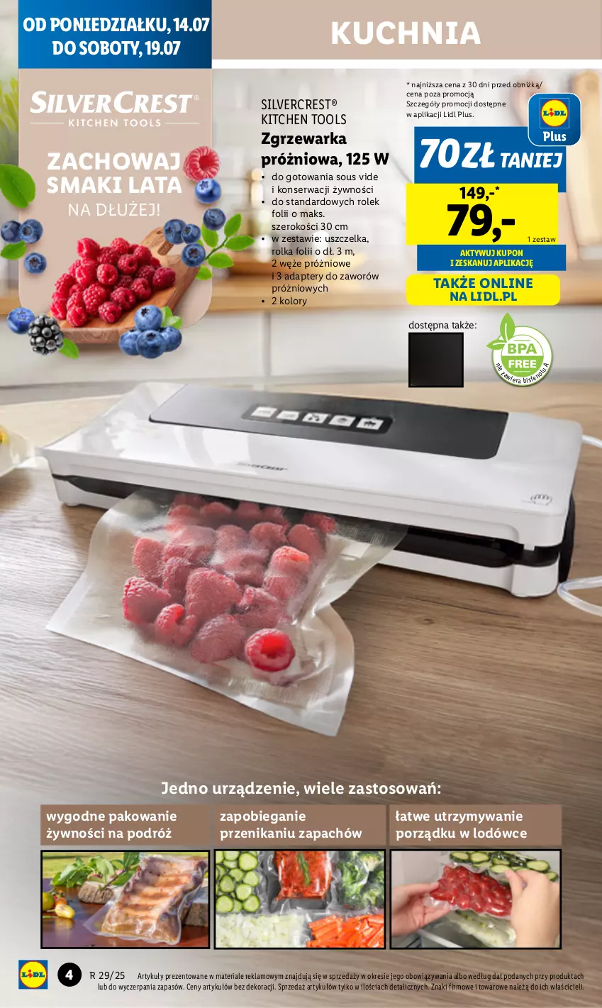 Gazetka promocyjna Lidl - GAZETKA - ważna 14.07 do 19.07.2025 - strona 6 - produkty: Bieganie, Kuchnia, Por, Ser, Silvercrest, Warka
