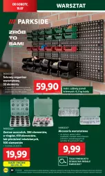 Gazetka promocyjna Lidl - GAZETKA - Gazetka - ważna od 19.07 do 19.07.2025 - strona 46 - produkty: Parkside, Organizer, Pojemnik, Dźwig, Podkład