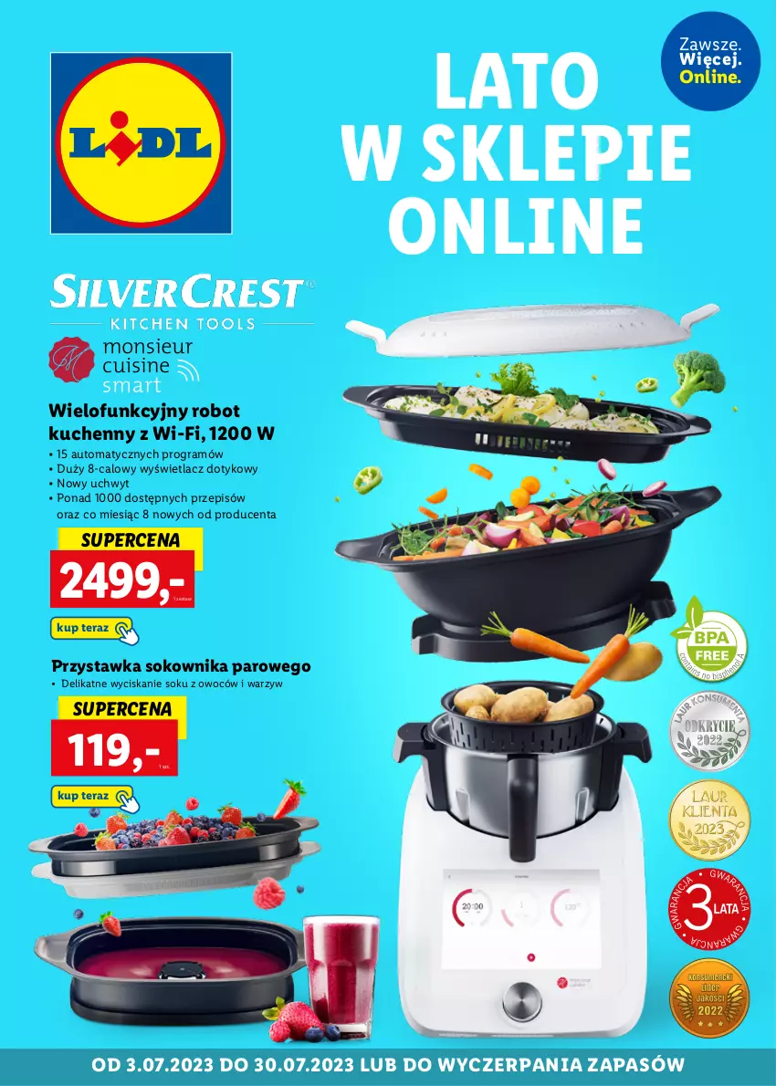 Gazetka promocyjna Lidl - KATALOG SKLEP ONLINE - ważna 03.07 do 30.07.2023 - strona 1 - produkty: Gra, Robot, Sok, Tera