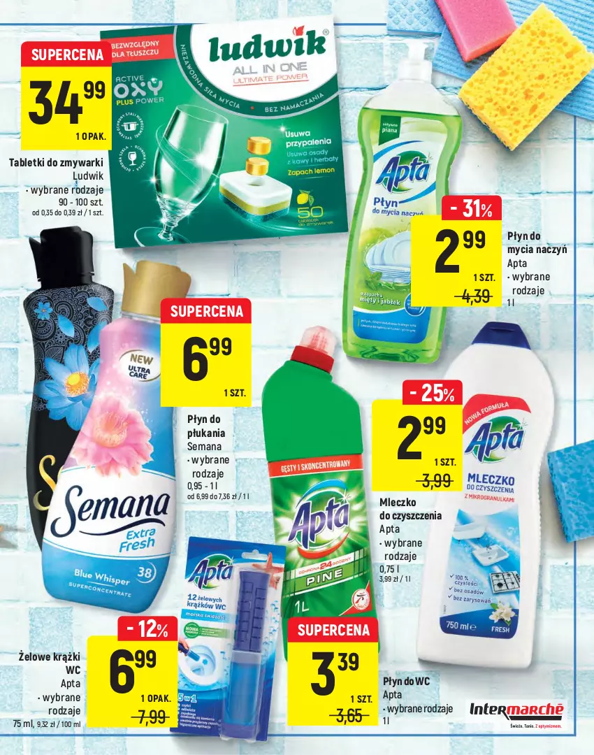 Gazetka promocyjna Intermarche - Warto brać - ważna 27.04 do 10.05.2021 - strona 19 - produkty: Bell, Do mycia naczyń, Ludwik, Mleczko, Papier, Papier toaletowy, Płyn do mycia, Płyn do mycia naczyń, Płyn do płukania, Płyn do wc, Proszek do prania, Ręcznik, Rolki, Rum, Tablet, Tabletki do zmywarki, Zmywarki