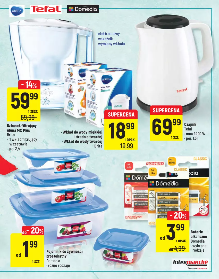 Gazetka promocyjna Intermarche - Warto brać - ważna 27.04 do 10.05.2021 - strona 23 - produkty: Baterie alkaliczne, Bikini, Brit, Brita, Czajnik, Dzbanek, Dzbanek filtrujący, Dzieci, Fa, Gra, Karp, Pojemnik, Psi Patrol, Rajstopy, Skarpetki, Tefal, Top, Wkład filtrujący