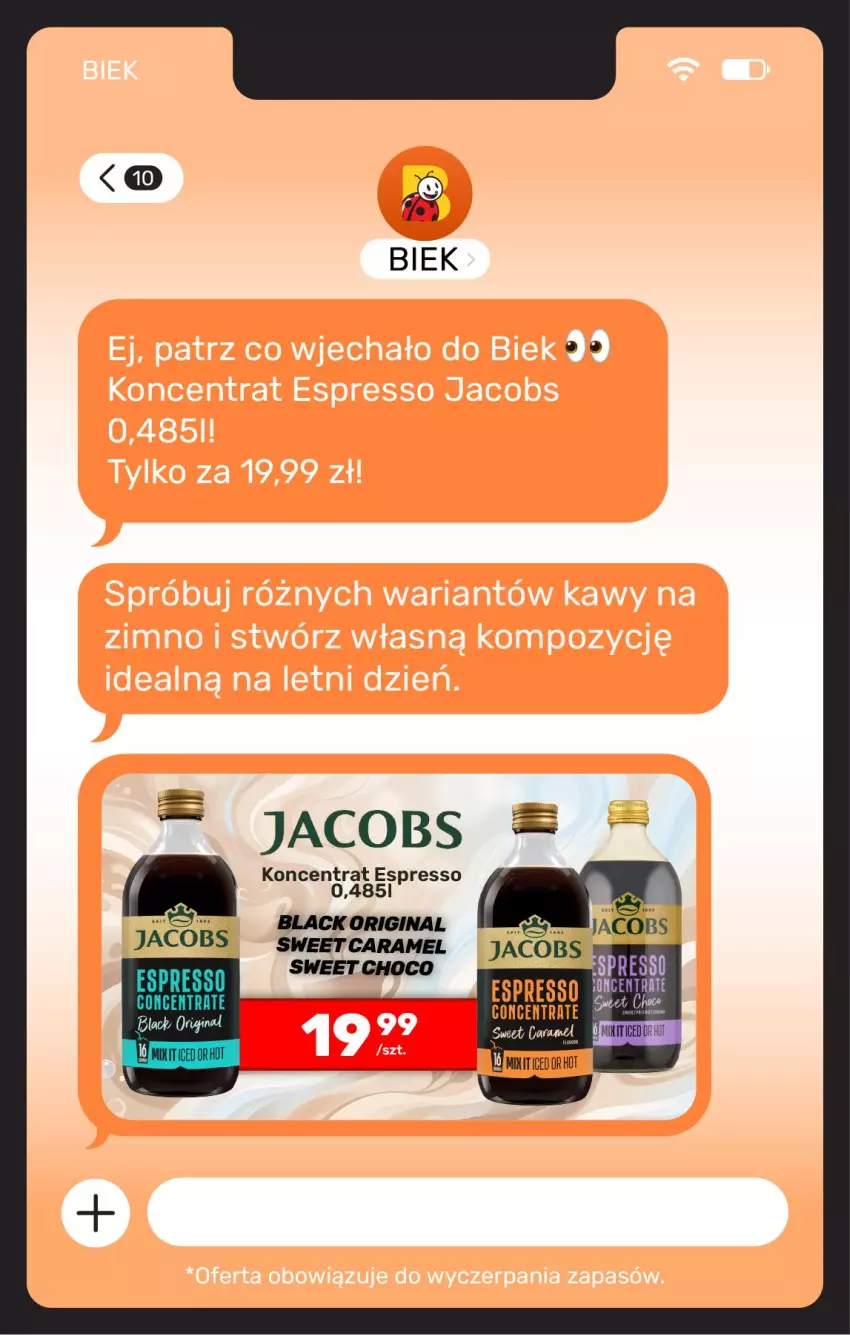 Gazetka promocyjna Biedronka - BIEK - ważna 31.07 do 07.08.2026 - strona 11 - produkty: Gin, Jacobs, Lack