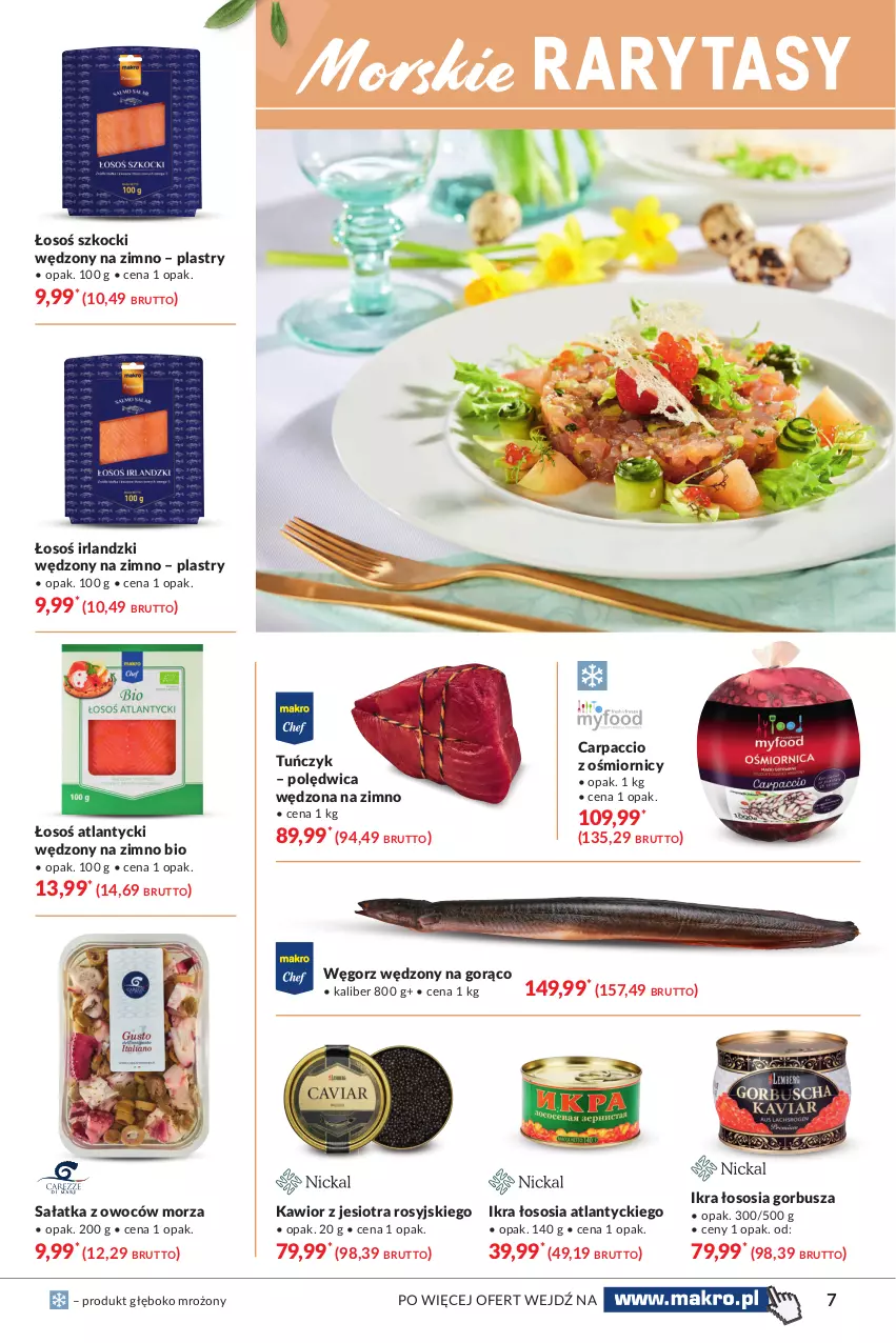 Gazetka promocyjna Makro - [Oferta specjalna] Delikatesy - ważna 23.03 do 03.04.2021 - strona 7 - produkty: Carpaccio, Kawior, Koc, Polędwica, Sałat, Sałatka, Sos, Tuńczyk