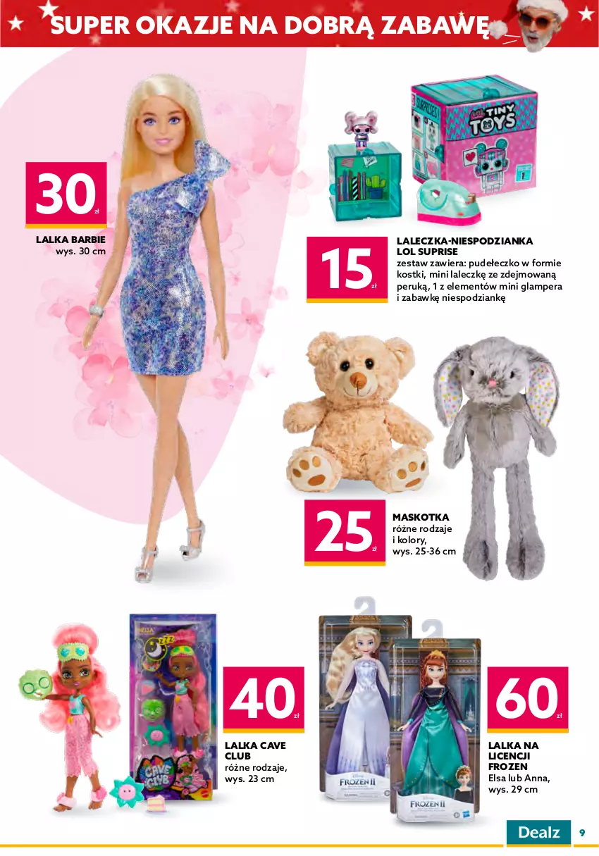Gazetka promocyjna Dealz - NOWA GAZETKAŚwiętuj najlepsze okazje! - ważna 16.11 do 29.11.2022 - strona 9 - produkty: Barbie, Bombki, Frozen, Lalka, Skrzat