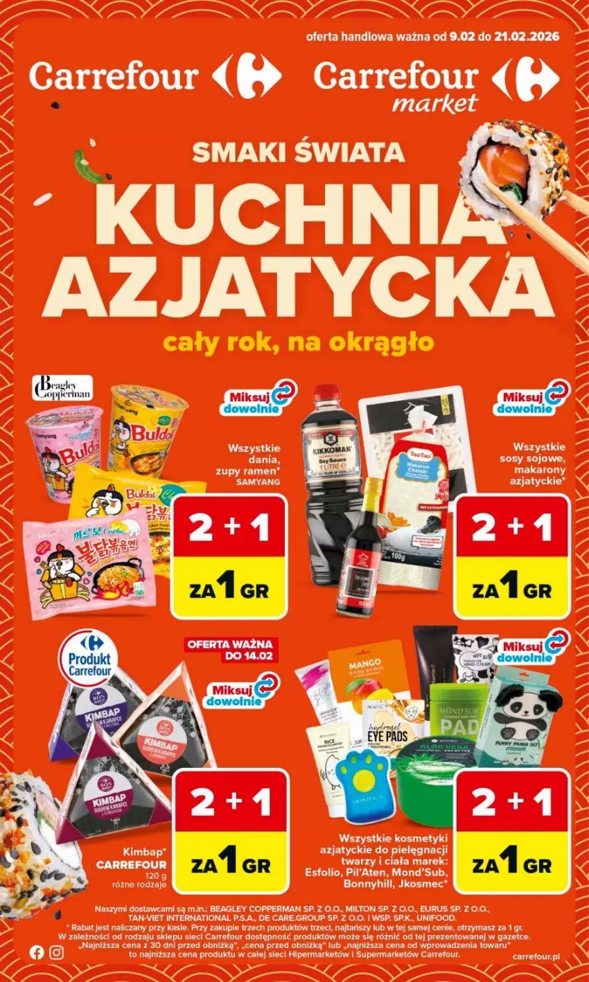 Gazetka promocyjna Carrefour - Gazetka Kuchnia azjatycka - ważna 09.02 do 21.02.2026 - strona 1