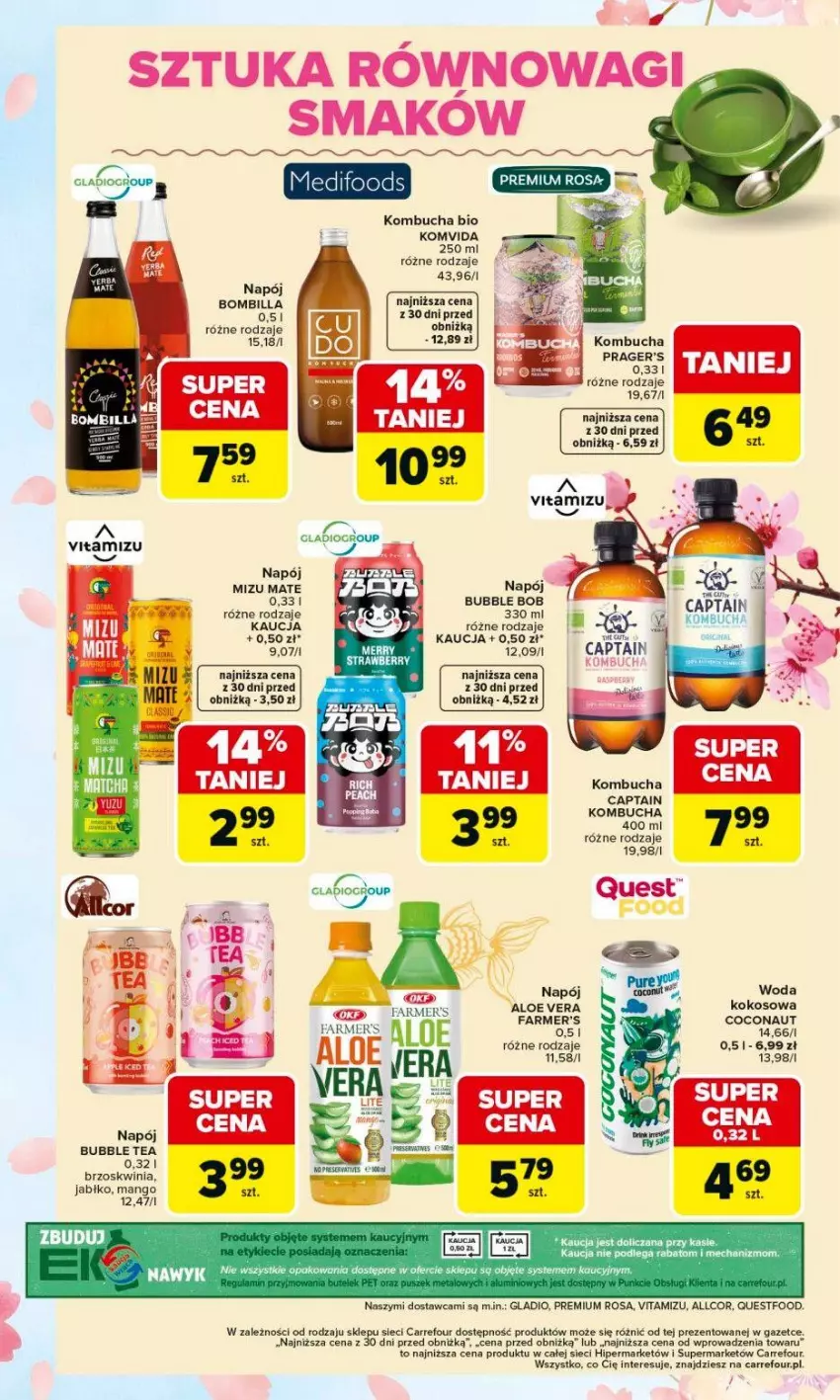 Gazetka promocyjna Carrefour - Gazetka Kuchnia azjatycka - ważna 09.02 do 21.02.2026 - strona 12 - produkty: Aloe vera, Fa, Mango, Napój, Woda