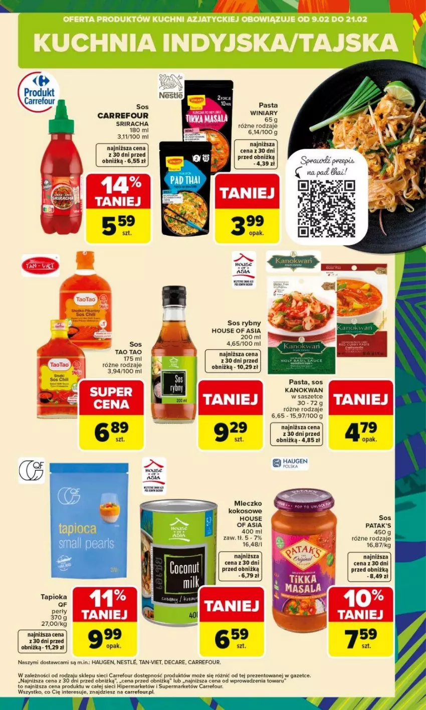 Gazetka promocyjna Carrefour - Gazetka Kuchnia azjatycka - ważna 09.02 do 21.02.2026 - strona 5 - produkty: Fa, House of Asia, Kokos, LG, Mleczko, Patak's, Sos, Sos rybny