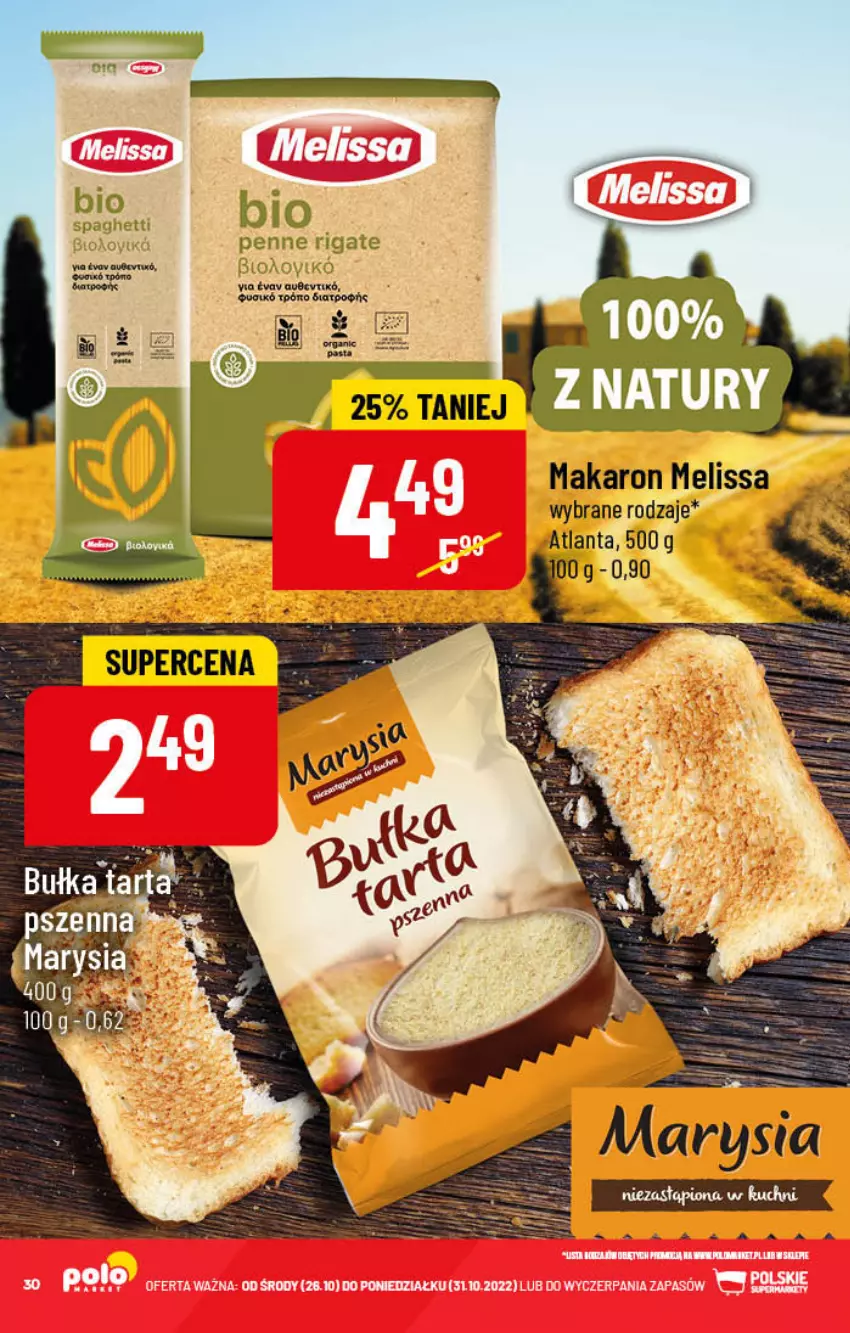 Gazetka promocyjna PoloMarket - Gazetka pomocyjna - ważna 26.10 do 31.10.2022 - strona 30 - produkty: Makaron, Penne, Spaghetti