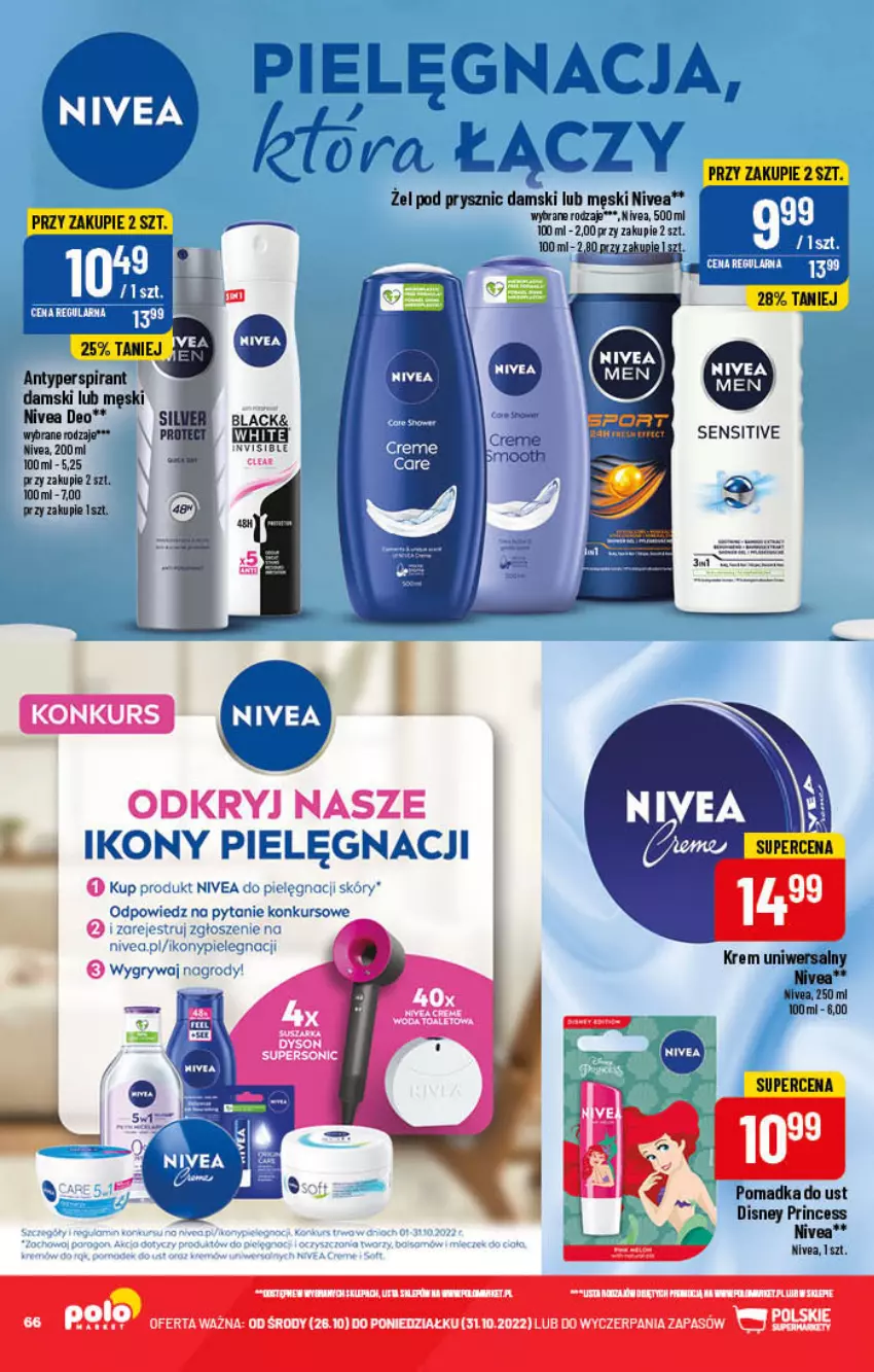 Gazetka promocyjna PoloMarket - Gazetka pomocyjna - ważna 26.10 do 31.10.2022 - strona 66 - produkty: Antyperspirant, Disney, Krem uniwersalny, Lack, Nivea