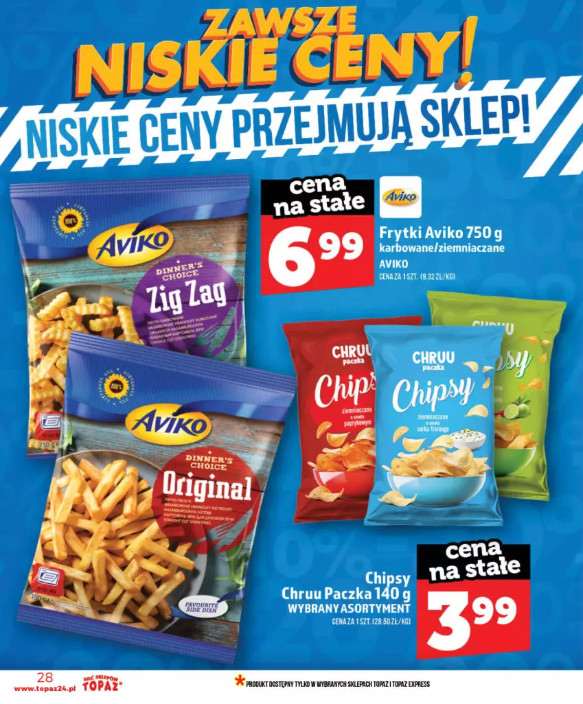 Gazetka promocyjna Topaz - Gazetka - ważna 28.05 do 03.06.2026 - strona 28 - produkty: Frytki