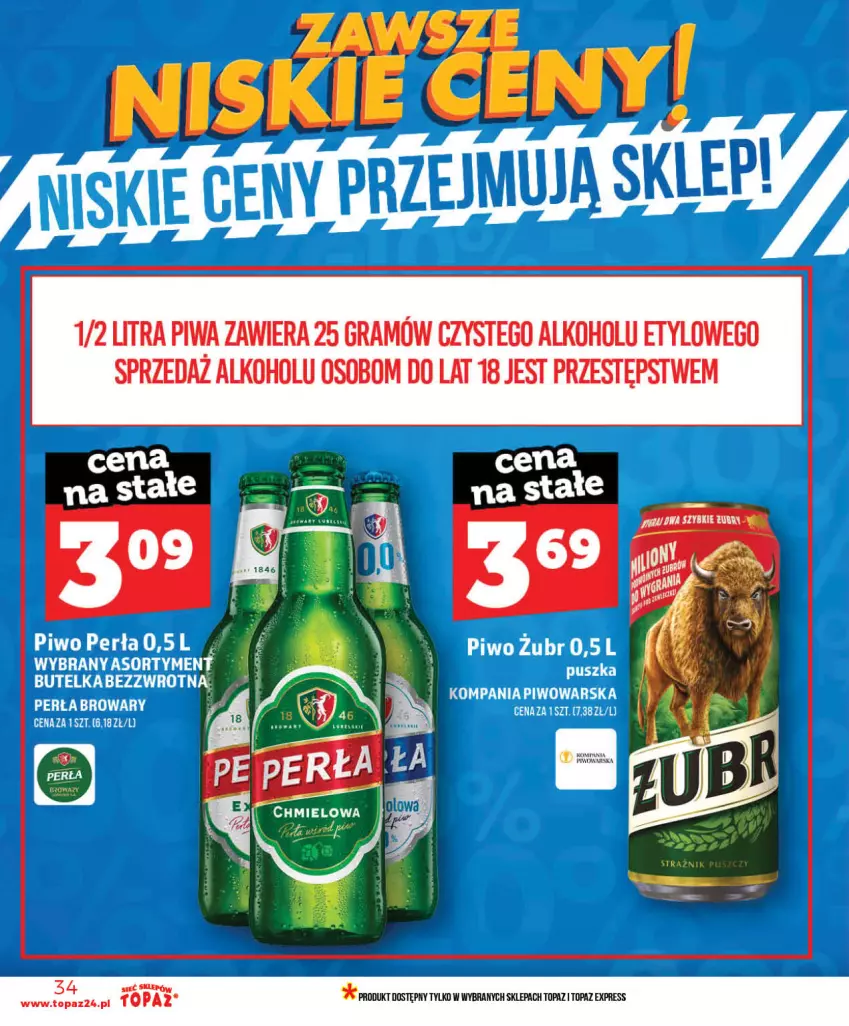 Gazetka promocyjna Topaz - Gazetka - ważna 28.05 do 03.06.2026 - strona 34 - produkty: Gra, Piwa