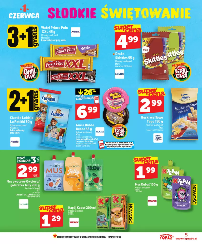 Gazetka promocyjna Topaz - Gazetka - ważna 28.05 do 03.06.2026 - strona 5 - produkty: Mars, Mus, Top