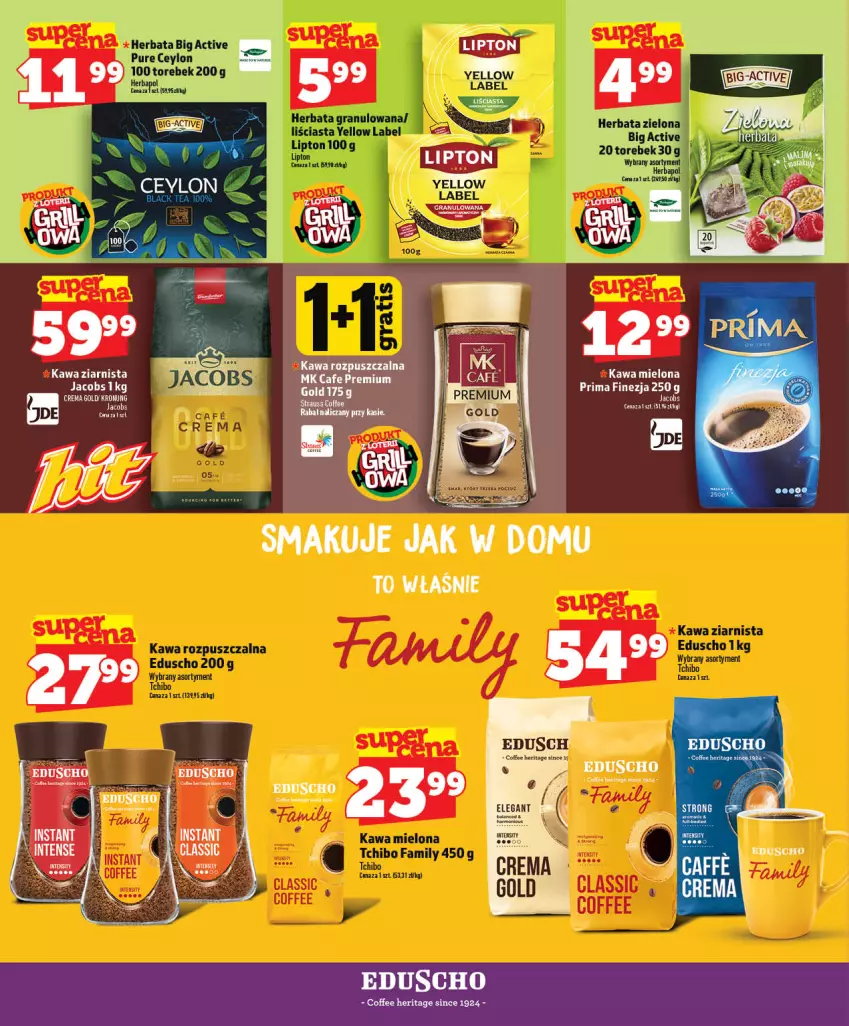 Gazetka promocyjna Topaz - Gazetka - ważna 28.05 do 03.06.2026 - strona 62 - produkty: Herbata, Kawa, Kawa mielona, Kawa ziarnista, Lack, Lipton, Prima, Pur