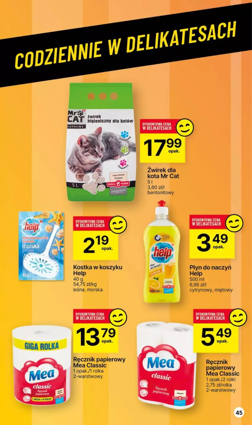 Gazetka promocyjna Delikatesy Centrum - Gazetka DC47 czw-sr - ważna 30.11 do 06.12.2023 - strona 45 - produkty: Kosz, Papier, Ręcznik, Rolki