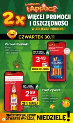 Gazetka promocyjna Delikatesy Centrum - Gazetka DC47 czw-sr - Gazetka - ważna od 06.12 do 06.12.2023 - strona 2 - produkty: Piwo, Parówki, Morliny, Berlinki