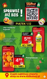 Gazetka promocyjna Delikatesy Centrum - Gazetka DC47 czw-sr - Gazetka - ważna od 06.12 do 06.12.2023 - strona 3 - produkty: Kujawski, Sok, Pomarańcze, Siatka, Olej rzepakowy, Olej