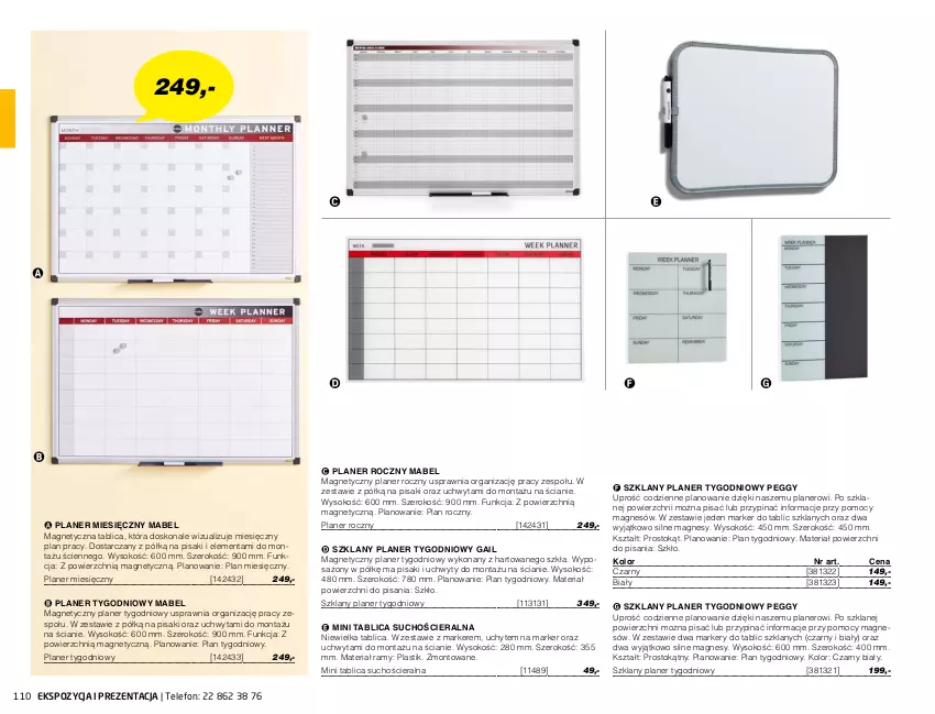 Gazetka promocyjna AJ Produkty - Marzec - ważna 01.03 do 31.03.2021 - strona 110 - produkty: Marker, Sok, Tablica suchościeralna, Telefon, Uchwyty