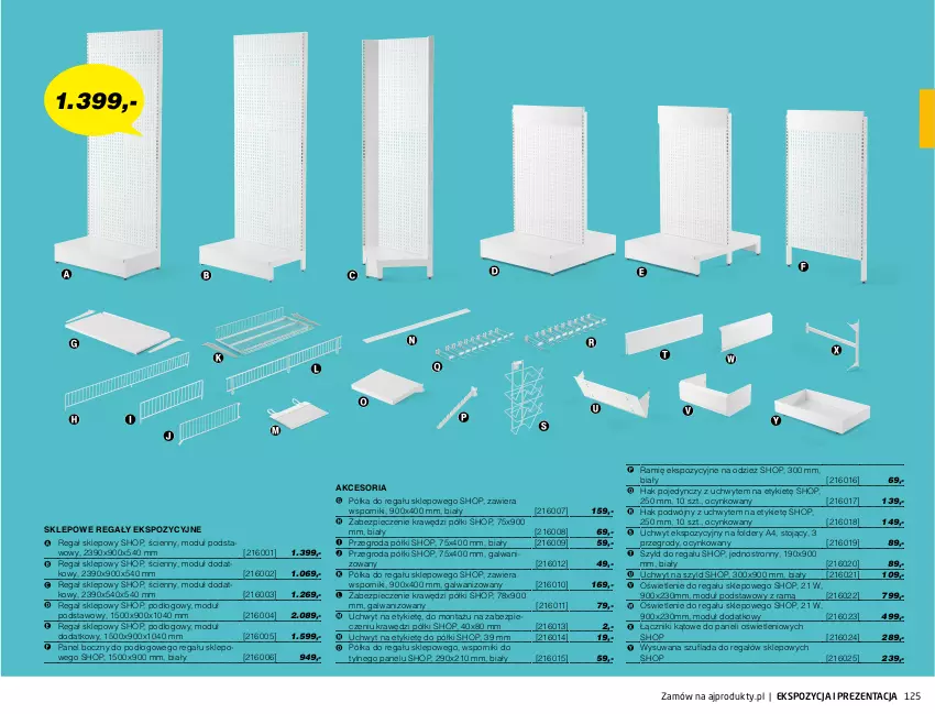 Gazetka promocyjna AJ Produkty - Marzec - ważna 01.03 do 31.03.2021 - strona 125 - produkty: Cynk, Piec, Półka, Por, Regał