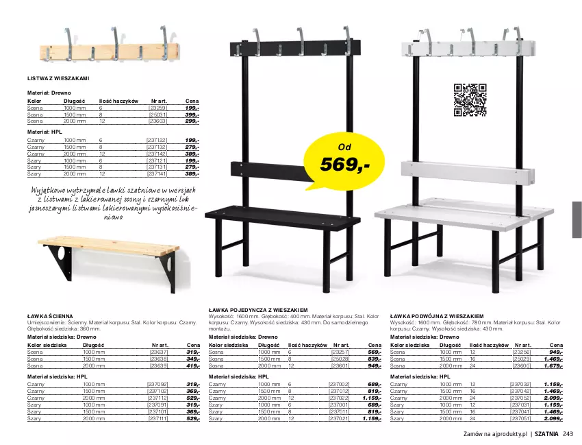 Gazetka promocyjna AJ Produkty - Marzec - ważna 01.03 do 31.03.2021 - strona 243 - produkty: Haczyk, HP, Koc, Lakier, Listwa, Sok, Sos, Wieszak