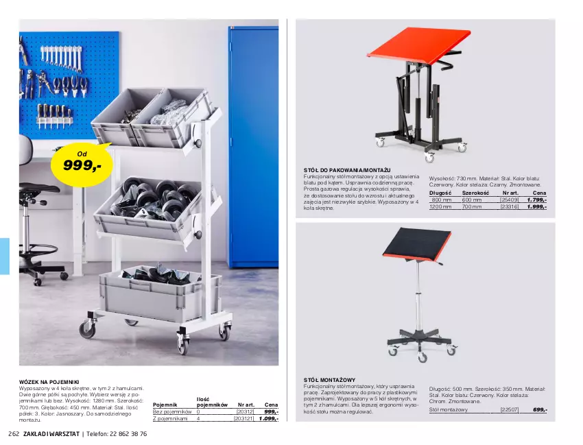 Gazetka promocyjna AJ Produkty - Marzec - ważna 01.03 do 31.03.2021 - strona 262 - produkty: Pojemnik, Sok, Stół, Telefon, Wózek