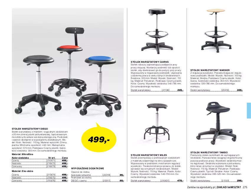 Gazetka promocyjna AJ Produkty - Marzec - ważna 01.03 do 31.03.2021 - strona 275 - produkty: Klej, Podnóżek, Por, Siedzisko, Sok, Sos, Stołek, Tera