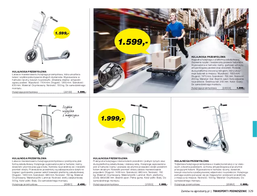 Gazetka promocyjna AJ Produkty - Marzec - ważna 01.03 do 31.03.2021 - strona 329 - produkty: Anew, BIC, Bieżnik, Cynk, Dzwonek, Hulajnoga, Kosz, Mule, Noż, Piec, Pojazd, Por, Sok, Sport, Top, Tran, Uchwyty