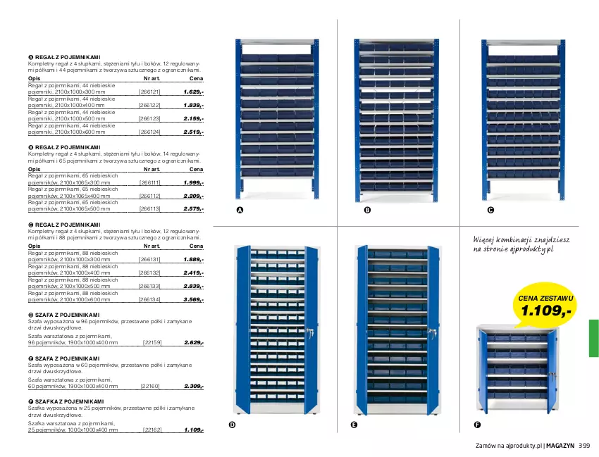 Gazetka promocyjna AJ Produkty - Marzec - ważna 01.03 do 31.03.2021 - strona 399 - produkty: Drzwi, Fa, Gra, Pojemnik, Półka, Regał, Szafa, Szafka