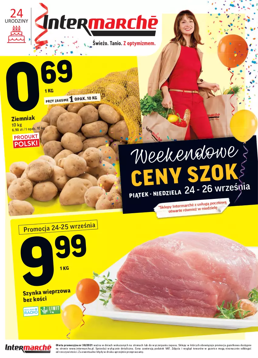 Gazetka promocyjna Intermarche - Gazetka promocyjna - ważna 21.09 do 27.09.2021 - strona 48 - produkty: Szynka