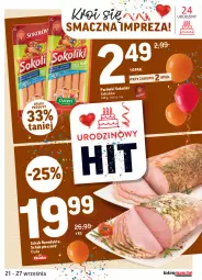 Gazetka promocyjna Intermarche - Gazetka promocyjna - Gazetka - ważna od 27.09 do 27.09.2021 - strona 17 - produkty: Piec, Parówki sokoliki, Sok, Parówki, Duda, Schab pieczony