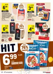 Gazetka promocyjna Intermarche - Gazetka promocyjna - Gazetka - ważna od 27.09 do 27.09.2021 - strona 19 - produkty: Kurczak, Ser, Gry, Kiełbaski śląskie, Kindziuk, Kiełbasa szynkowa, Madej Wróbel, Szynka konserwowa, Szynka, Kiełbaski białe, Schab wieprzowy, Morliny, Kaszanka, Kasza, Kiełbasa, Olewnik