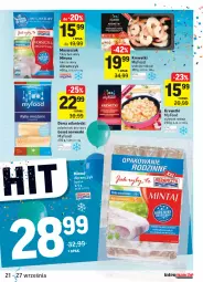 Gazetka promocyjna Intermarche - Gazetka promocyjna - Gazetka - ważna od 27.09 do 27.09.2021 - strona 27 - produkty: Miruna, Krewetki, Mintaj, Dorsz